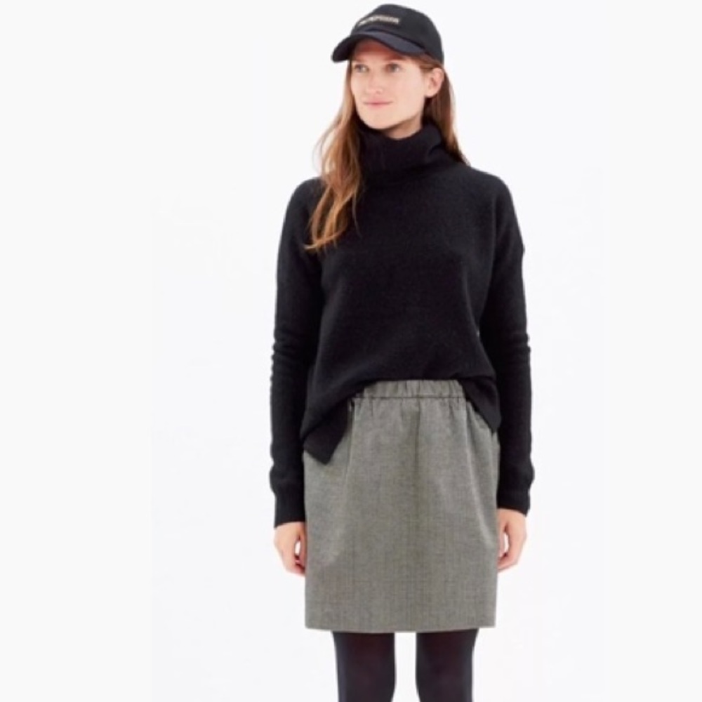 Madewell Skirt Jacquard Black Gold  Size XS